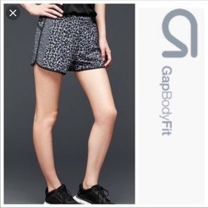 GapFit Leopard Running Shorts